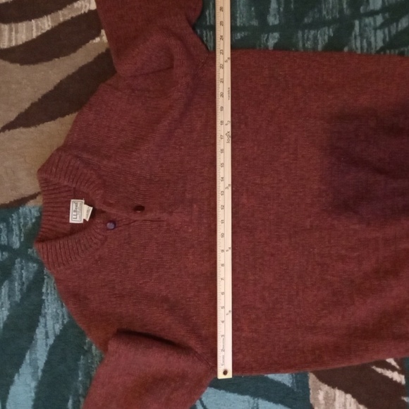 Ll Bean Classic Ragg Lambs Wool Mens Sweater Henley Knit Pullover Gradpacore Xl - Picture 7 of 10